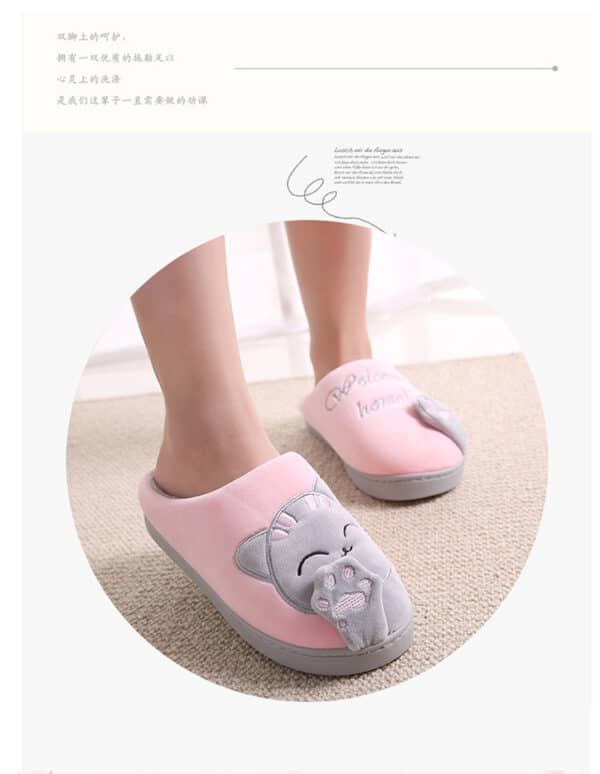 Imagen de galeria 5 de Zapatillas Kawaii Con Dibujo De Gatito