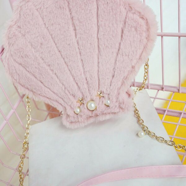 Imagen de galeria 3 de Bolso Kawaii Rosa Con Forma De Concha